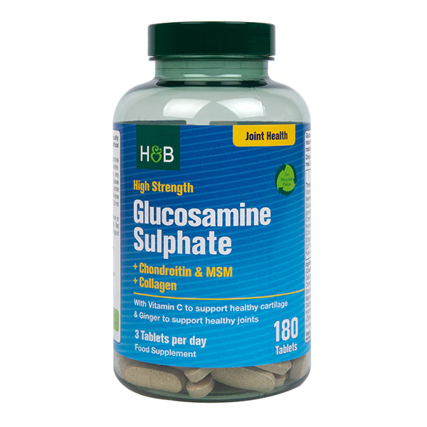 Holland & Barrett High Strength Glucosamine & Chondroitin Complex 180 Tablets
