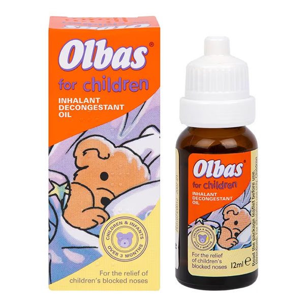 Olbas Oil For Children Inhalant Decongestant Oil 12ml
