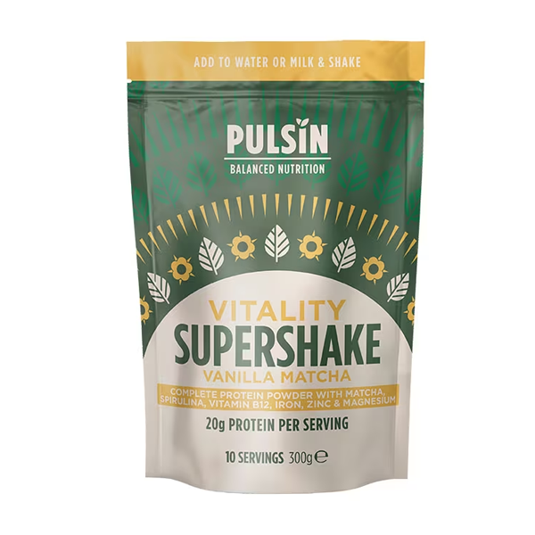 Pulsin Supershake Vitality Vanilla Matcha 300g