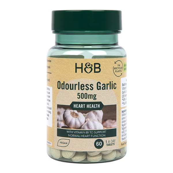 Holland & Barrett Enteric Coated Odourless Garlic 500mg 60 Tablets