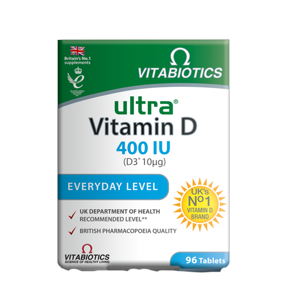 Vitabiotics Ultra Vitamin D 400IU 96 Tablets