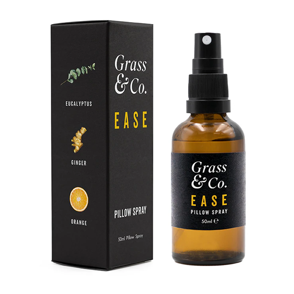 Grass & Co EASE Pillow Spray with Eucalyptus, Ginger & Orange 50ml
