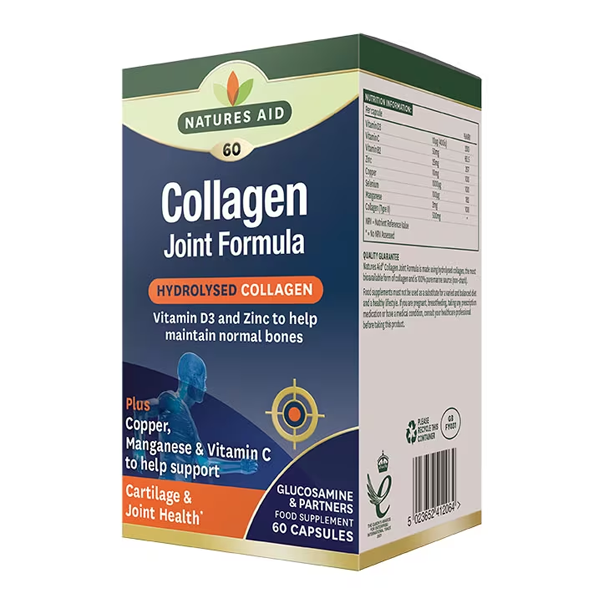 Natures Aid Collagen Joint Formula 60 Capsules