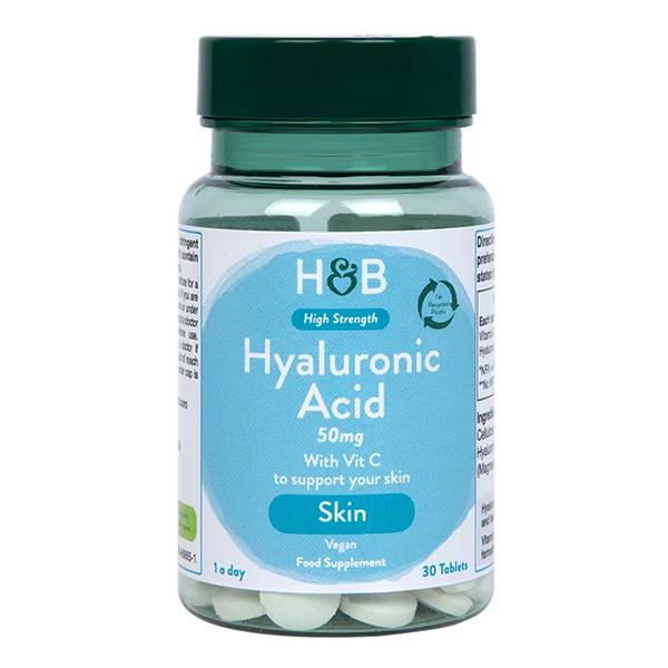 Holland & Barrett High Strength Hyaluronic Acid 50mg 30 Tablets