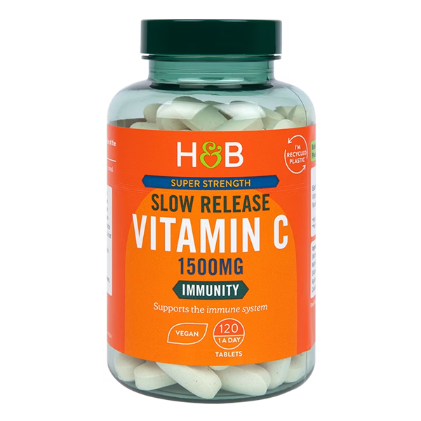 Holland & Barrett High Strength Slow Release Vitamin C 1500mg 120 Tablets