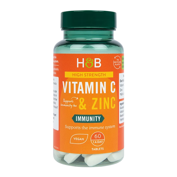 Holland & Barrett Vitamin C & Zinc 60 Tablets