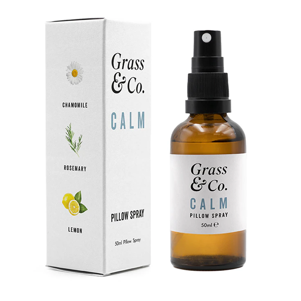 Grass & Co CALM Pillow Spray with Chamomile, Rosemary & Lemon 50ml