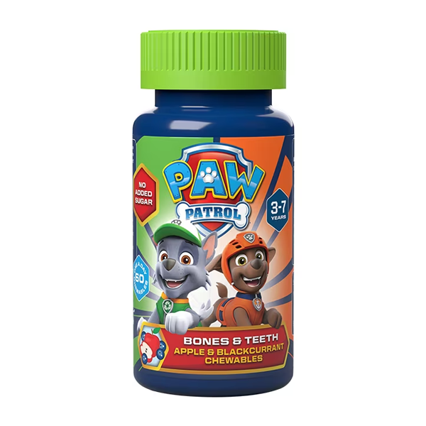 PAW Patrol Nickelodeon Bones & Teeth Apple & Blackcurrant 60 Chewables