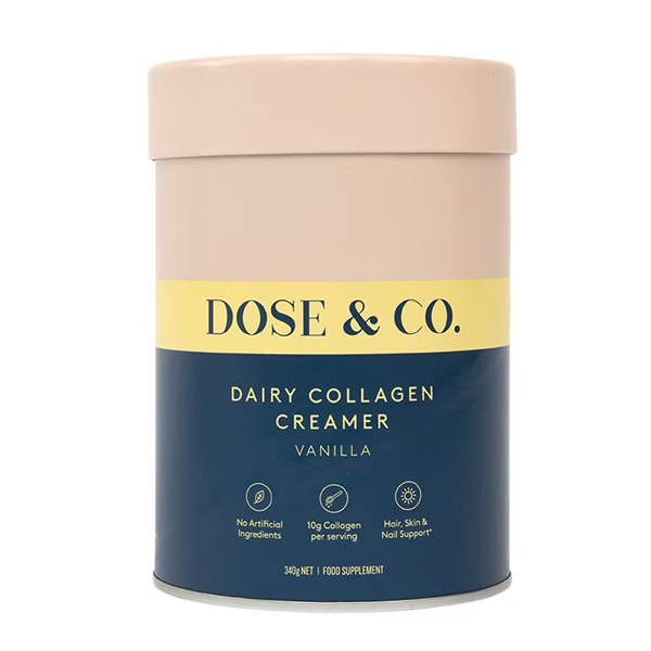 Dose & Co Dairy Collagen Creamer Vanilla 340g