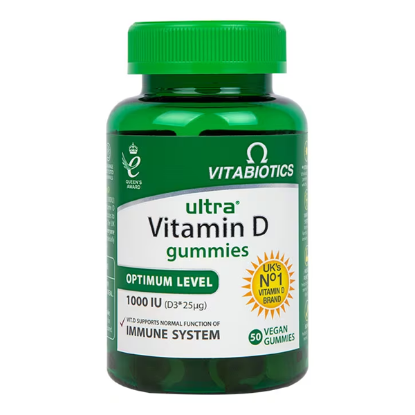 Vitabiotics Ultra Vitamin D3 1000iu Vegan 50 Gummies