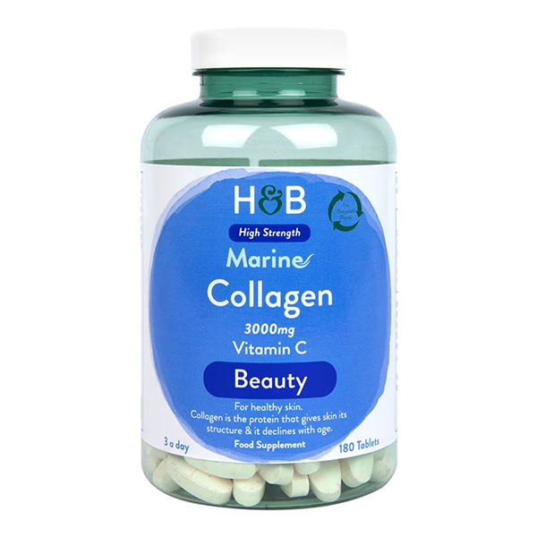 Holland & Barrett Marine Collagen with Vitamin C 180 Tablets