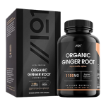 ALPHA01 Organic Ginger Root Capsules 1100mg 90 Vegan Capsules