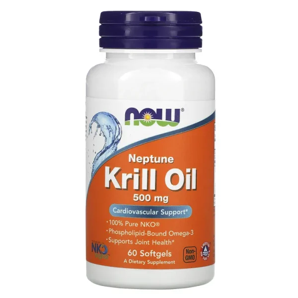 NOW Krill Oil 500mg 60 Softgels