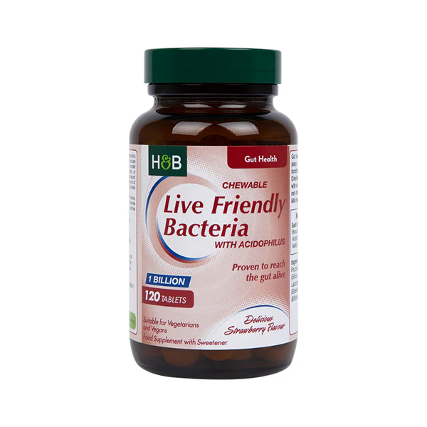 Holland & Barrett Live Friendly Bacteria 1 Billion 120 Tablets