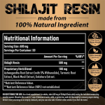Shilajit Resin Gold Blend with Ayurvedic Herbal Extracts Supports Energy and Performance Standard 600mg 30g - Image 2