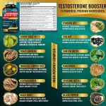 Tenmido Testosterone Booster 10000mg 60 Capsules - Image 2