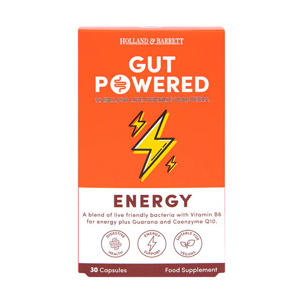 Holland & Barrett Gut Powered Energy 30 Capsules