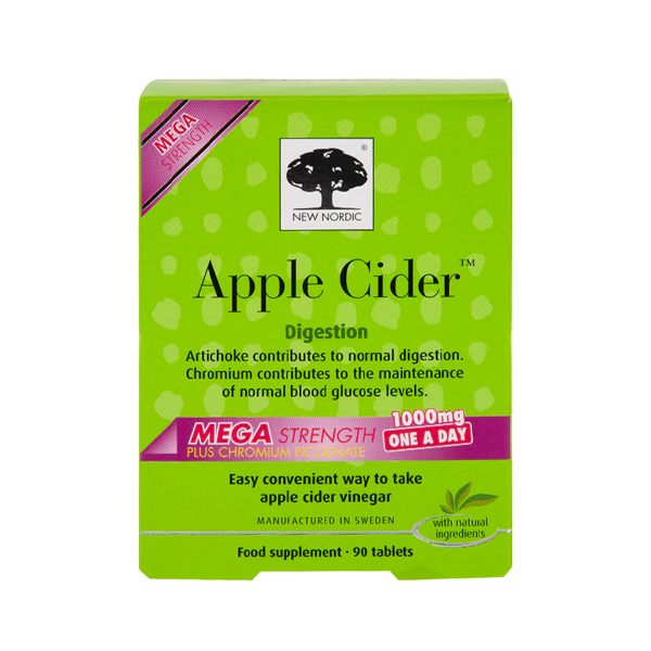 New Nordic Apple Cider Mega Strength 1000mg 90 Tablets