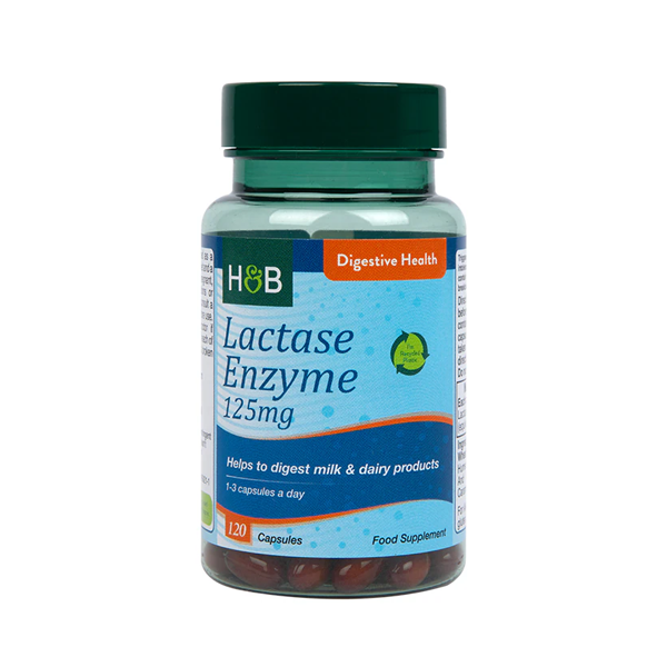 Holland & Barrett Lactase Enzyme 125mg 120 Capsules