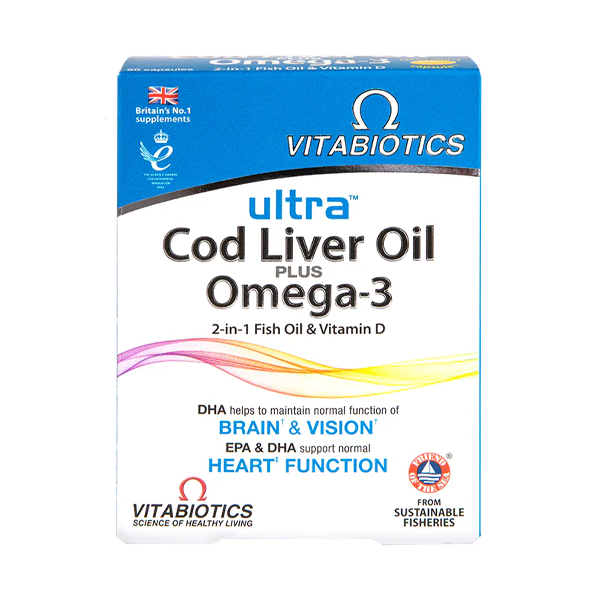 Vitabiotics Ultra Cod Liver Oil 60 Capsules