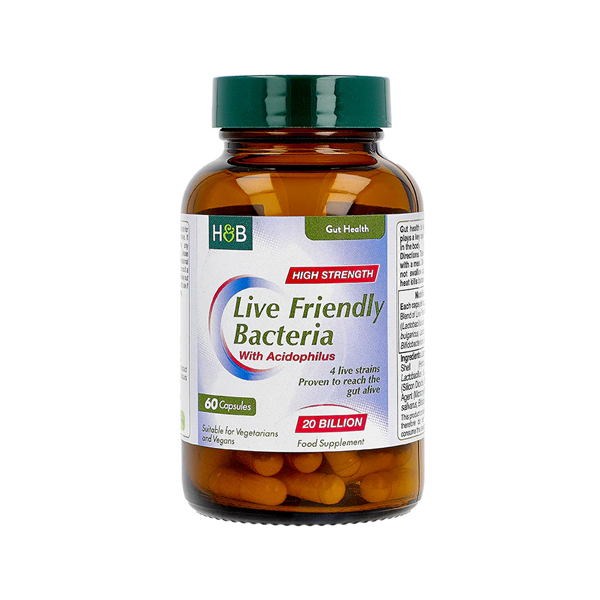 Holland & Barrett Live Friendly Bacteria 20 Billion 60 Capsules