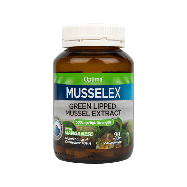 Optima Healthcare Musselflex Green Lipped Mussel Extract 90 Tablets
