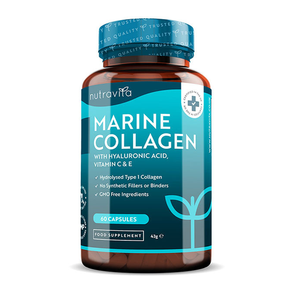 Nutravita Marine Collagen 1000mg with Hyaluronic Acid-60Caps