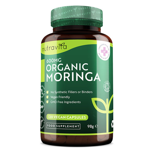 Nutravita Organic Moringa 600mg - 120 Vegan Capsules