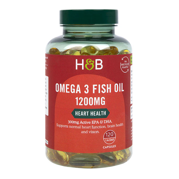 Holland & Barrett Omega 3 Fish Oil 1200mg 120 Capsules