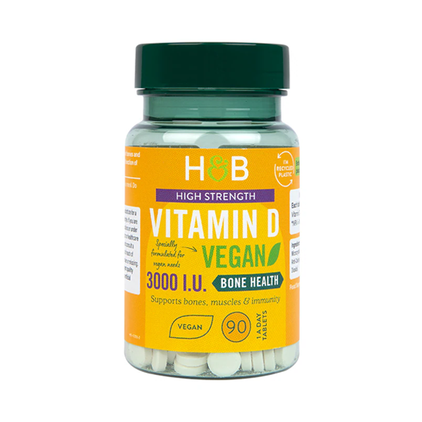 Holland & Barrett Vegan Vitamin D 3000 I.U. 75ug 90 Tablets