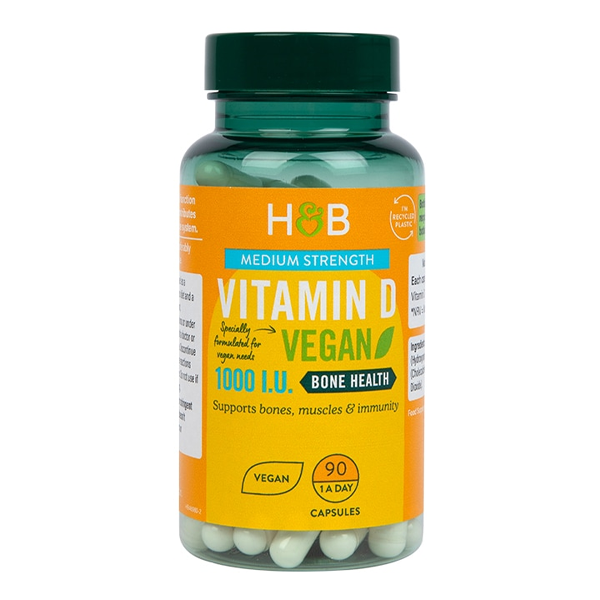 Holland & Barrett Vegan Vitamin D 1000 I.U 25ug 90 Capsules