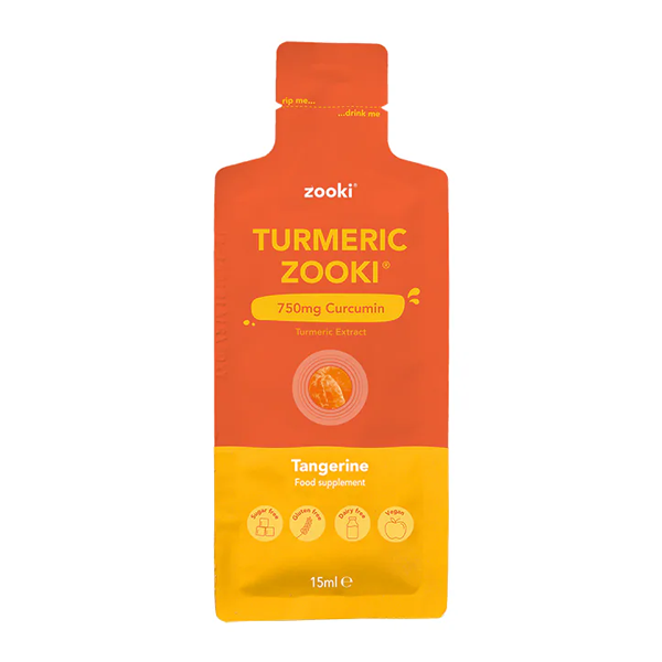 YourZooki Turmeric 750mg Curcumin Tangerine Flavour 1 Sachet 15ml