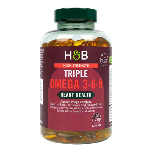 Holland & Barrett High Strength Triple Omega 3-6-9 120 Capsules