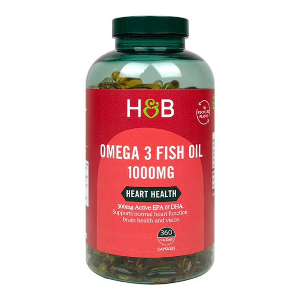 Holland & Barrett Omega 3 Fish Oil 1000mg 360 Capsules