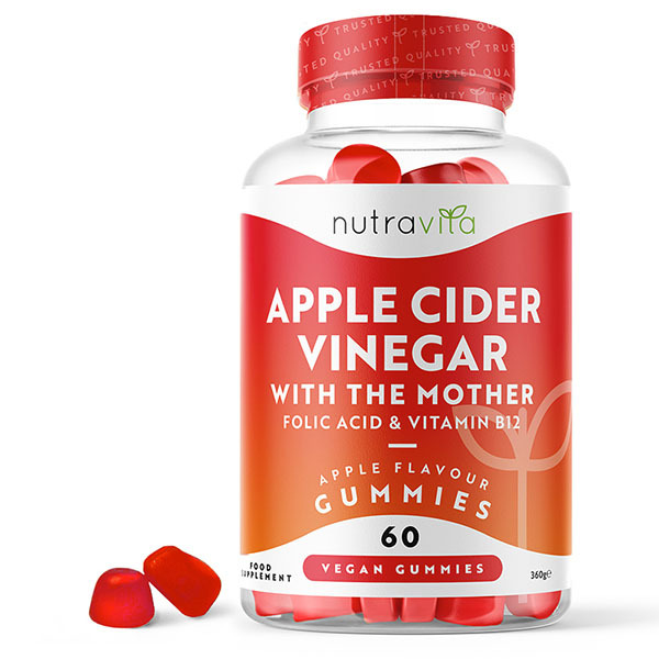 Nutravita Apple Cider Vinegar, The Mother - 60 Vegan Gummies