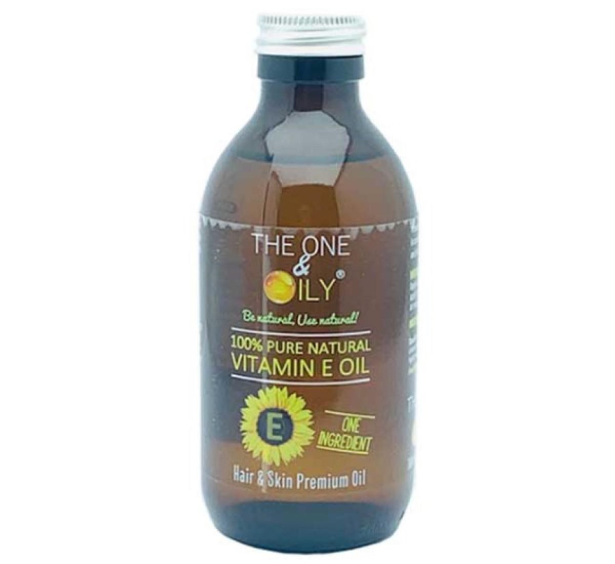 The One & Oily 100% Pure Natural Vitamin E Oil 200ml (UK) - Image 1
