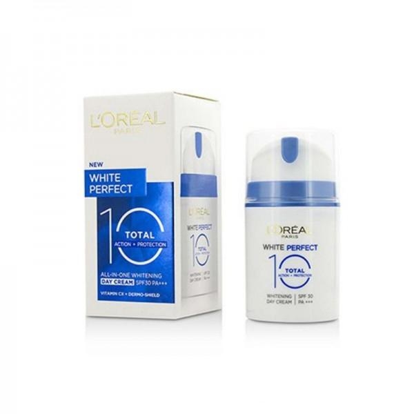 L'Oreal White Perfect Total 10 Whitening Day Cream SPF30 50ml