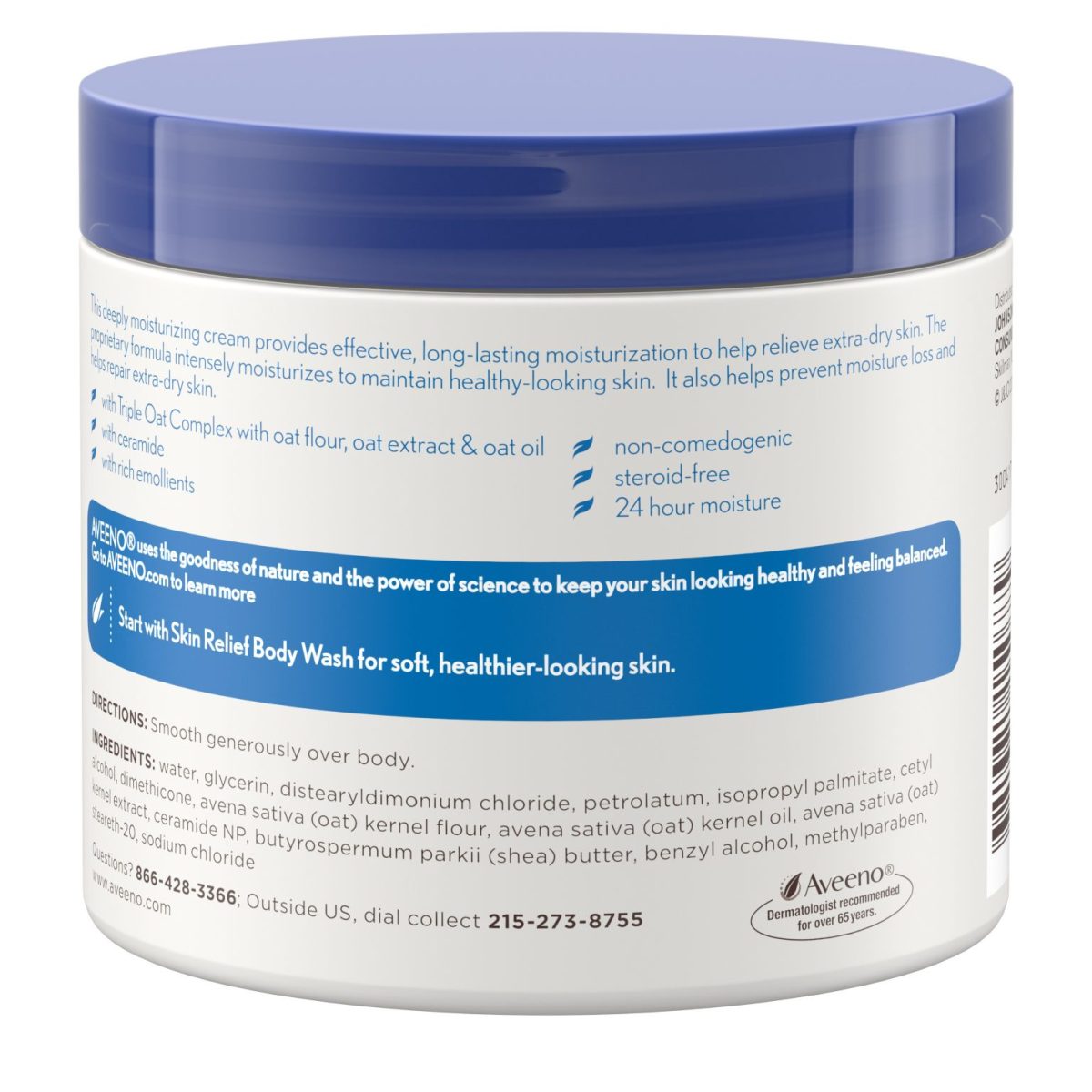 Aveeno Skin Relief Intense Moisturizing Cream Extra Dry SkinAveeno Skin Relief Intense Moisturizing Cream Extra Dry Skin - Image 2