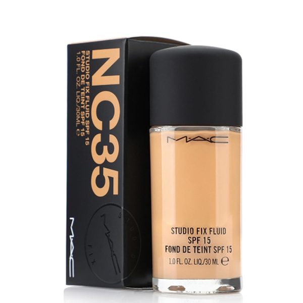 Mac Studio Fix Fluid SPF15 Foundation liquid 30ml NC35 Boxed