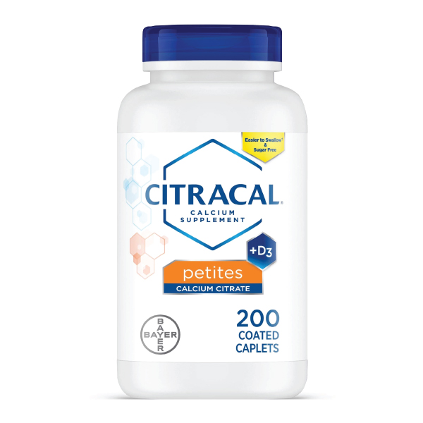 Citracal Petites Calcium Citrate With Vitamin D3 200 Caplets