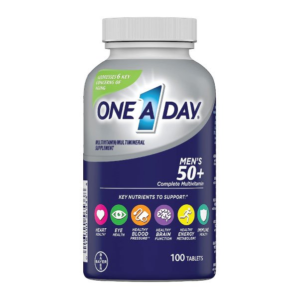 One A Day Men’s 50+ Complete Multivitamin 100 Tablets