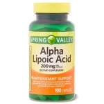 Spring Valley Alpha Lipoic Acid Dietary Supplement 200mg100 Softgels