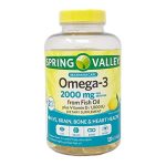 Spring Valley Omega 3 Fish Oil Plus Vitamin D3 120 Softgel