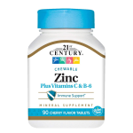 21st Century Zinc Chewable Tablets with Vitamins C & B6 90 Tablets