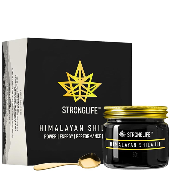 Shilajit Resin 50 Grams Stronglife Himalayan Shilajit | Natural Source of Fulvic Acid & 84+ Mineral for Energy Stamina Immune System | UK Lab Certified
