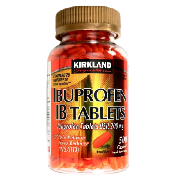 Kirkland Signature Ibuprofen 200mg NSAID Pain/Fever Each IB 500 Caplets