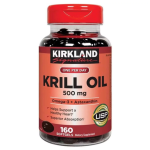 Kirkland Signature Krill Oil 500 Milligram 160 Softgels (USA)