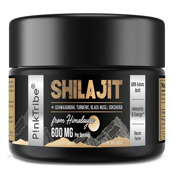 Shilajit Resin Gold Standard Shilajit - 600mg Himalayan Shilajit Blend with Ayurvedic Herbal Extracts, High Levels of Fulvic Acid, Supports Energy and Performance, 30 g (Pack of 1)