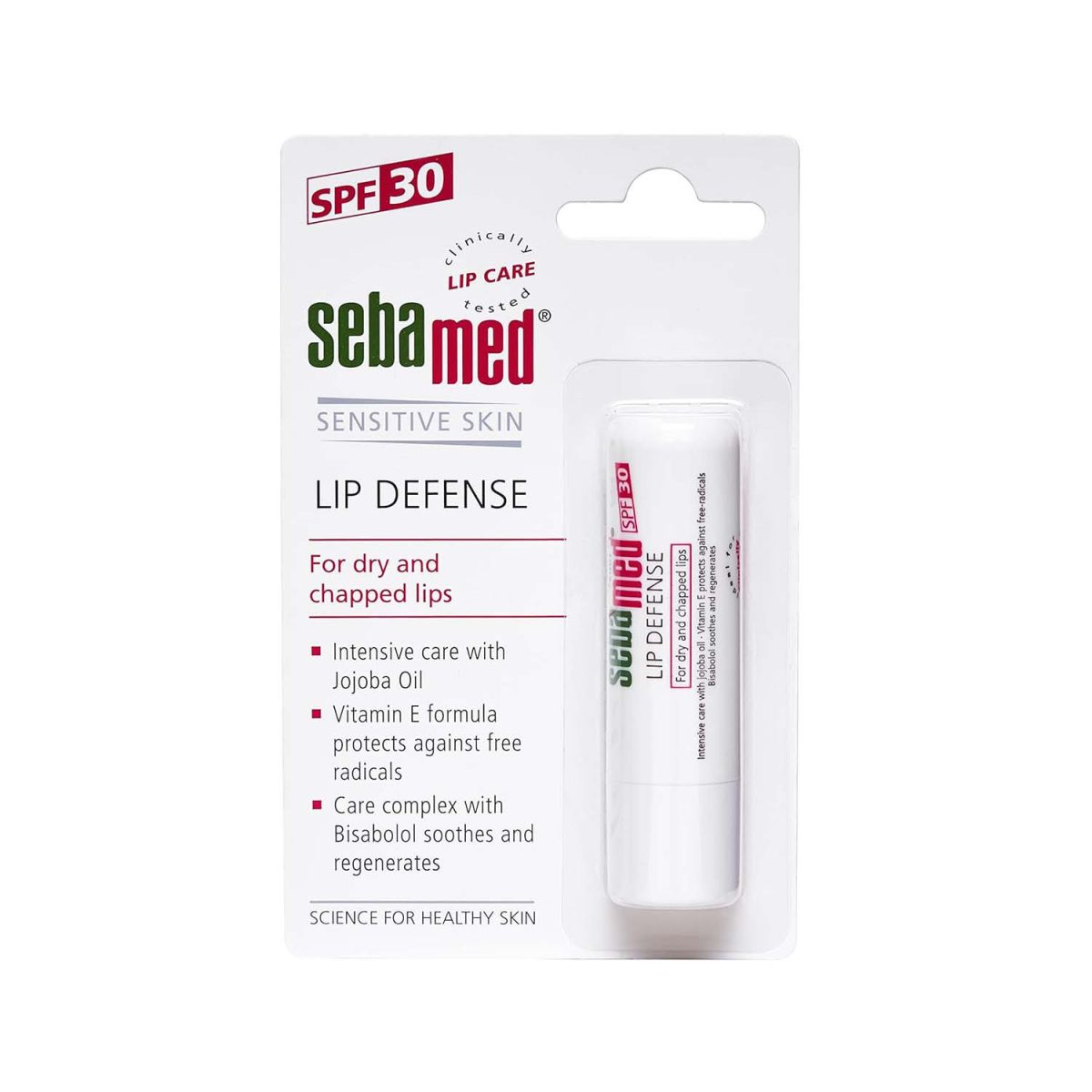 Seba Med Lip Defence Sensitive Skin SPF30 Lip Balm 4.8g - Image 1