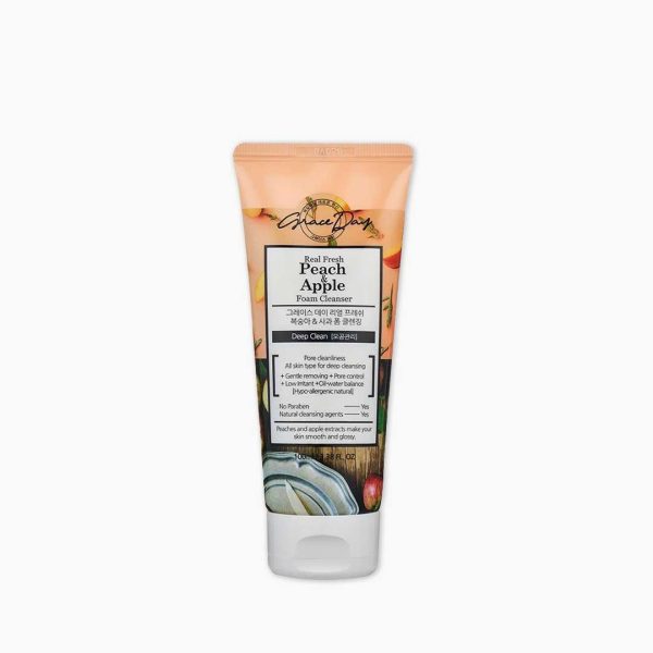 Grace Day Real Fresh Peach & Apple Foam Cleanser – 100ml
